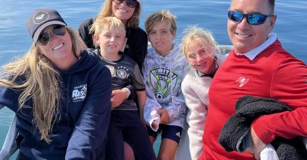 Your Au Pair Contract au pair with host family on a boat