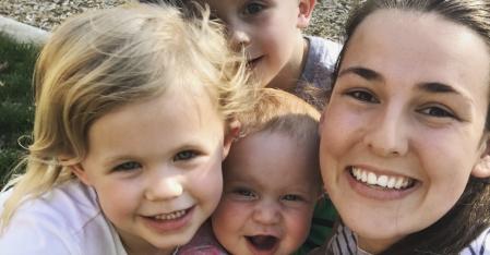 Your Responsibilities as an Au Pair au pair cuddling her three host kids
